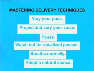 OPENING A LECTUREStart in a warm, friendly way.