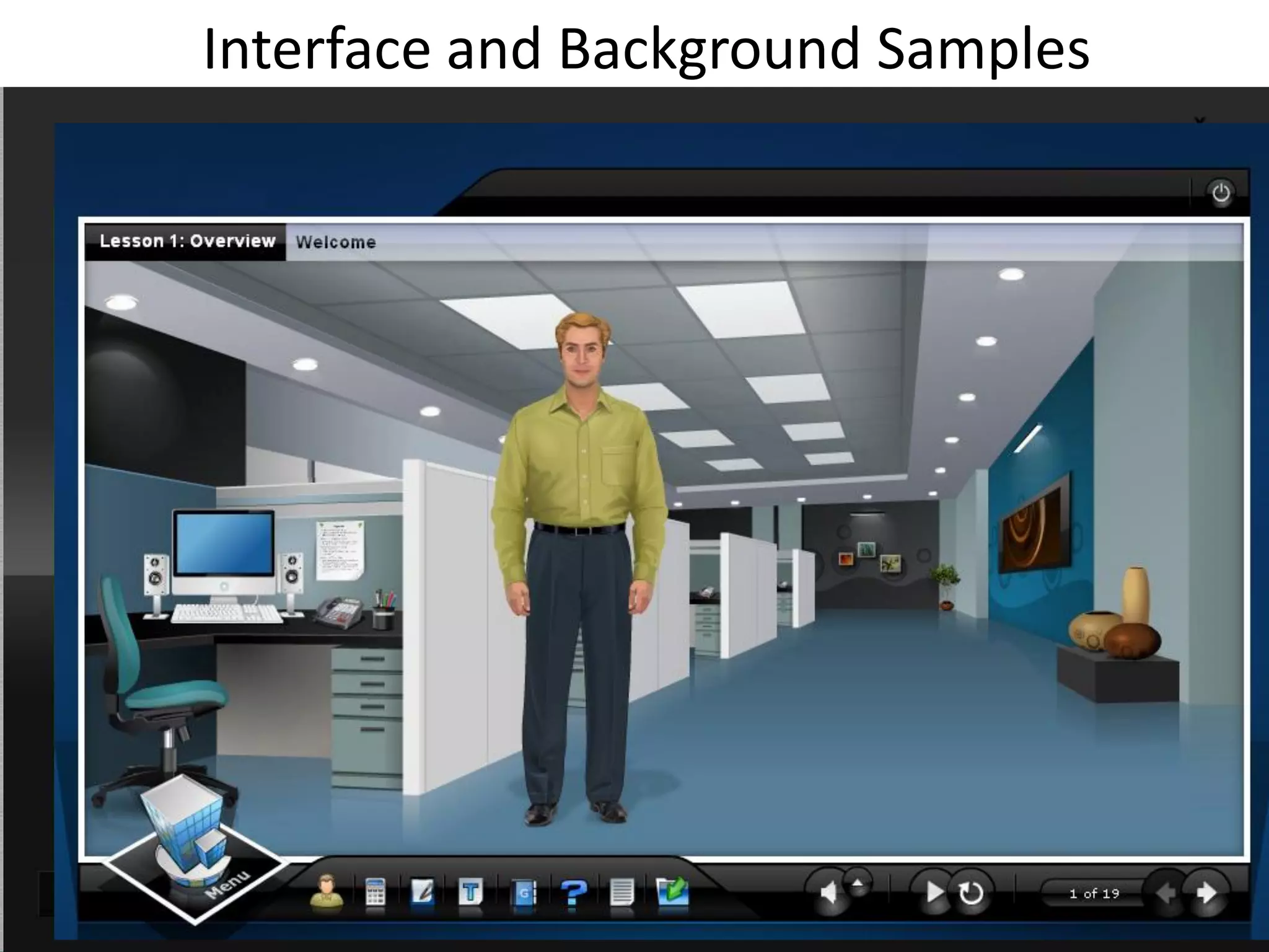 Interface and Background Samples
 