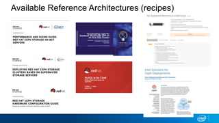 Available Reference Architectures (recipes)
 