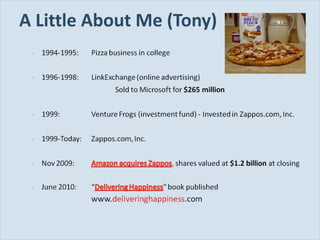 A Little About Me (Tony) 