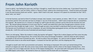 From John Korioth ,[object Object],[object Object],[object Object],[object Object]