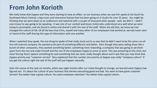 From John Korioth ,[object Object],[object Object],[object Object]