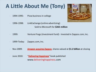A Little About Me (Tony) 