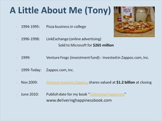 A Little About Me (Tony) 