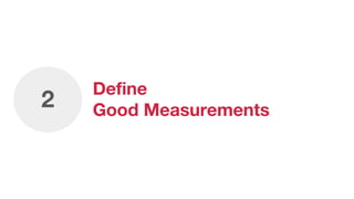Define
Good Measurements2
 