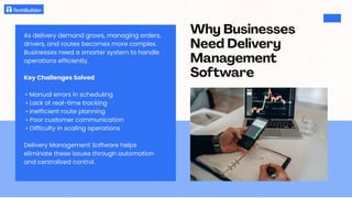Delivery Management Software: The Smart Way to Scale Deliveries | PDF