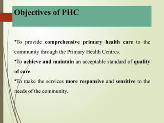 deliveryofcommunityhealthservices, phc chc, sc | PPTX