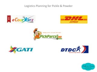 Logistics Planning for Pickle & Powder
 