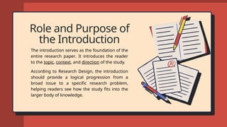 Introduction Purpose Example Comprehensive Guide to Writing the Introduction of a Research Paper | PPTX