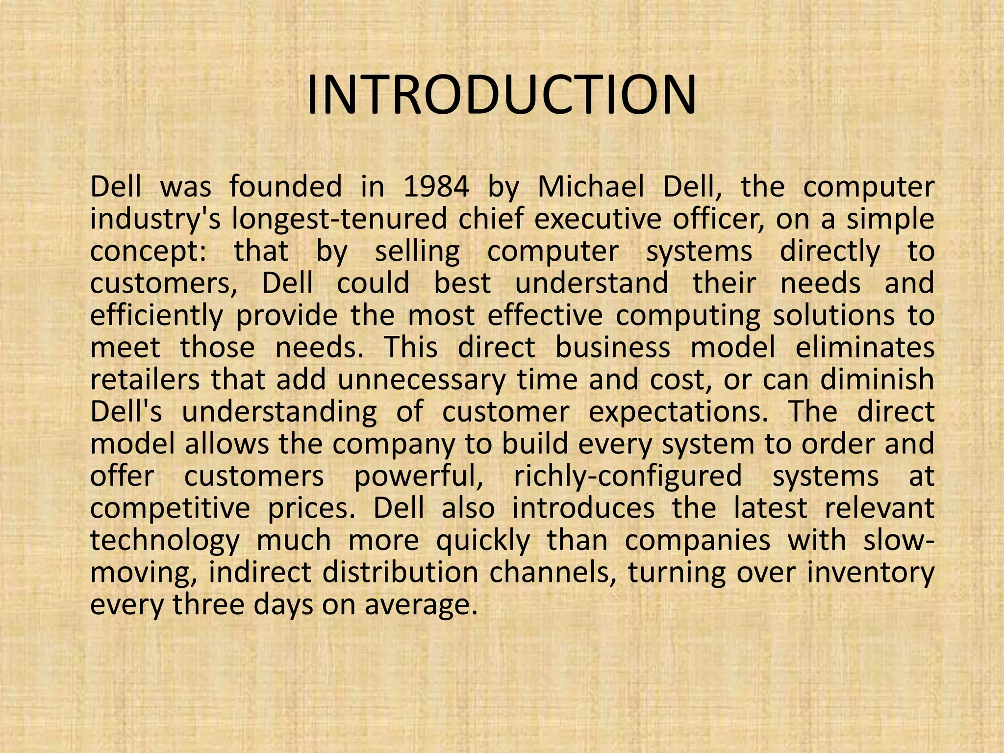 Dell Case Study | PPT