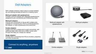 © Copyright 2021 Dell Inc.
Dell Adapters
Dell’s adapter solutions make it easy to connect whether
you are working remotely...