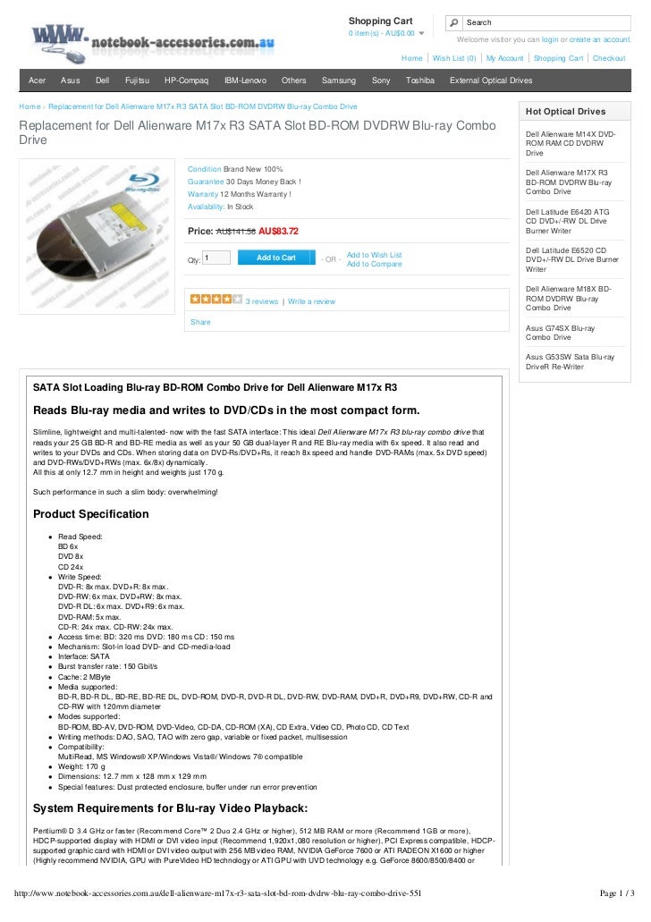 Alienware m17x r3 recovery disc