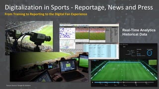 Digitalization in Sports - Reportage, News and Press
From Training to Reporting to the Digital Fan Experience
Real-Time Analytics
Historical Data
Picture Source: Google & Deltatre
 