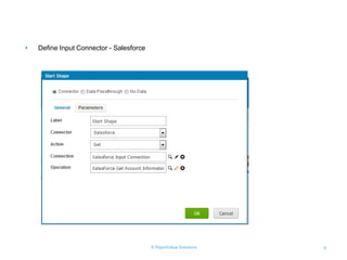 © RapidValue Solutions 9
• Define Input Connector - Salesforce
 