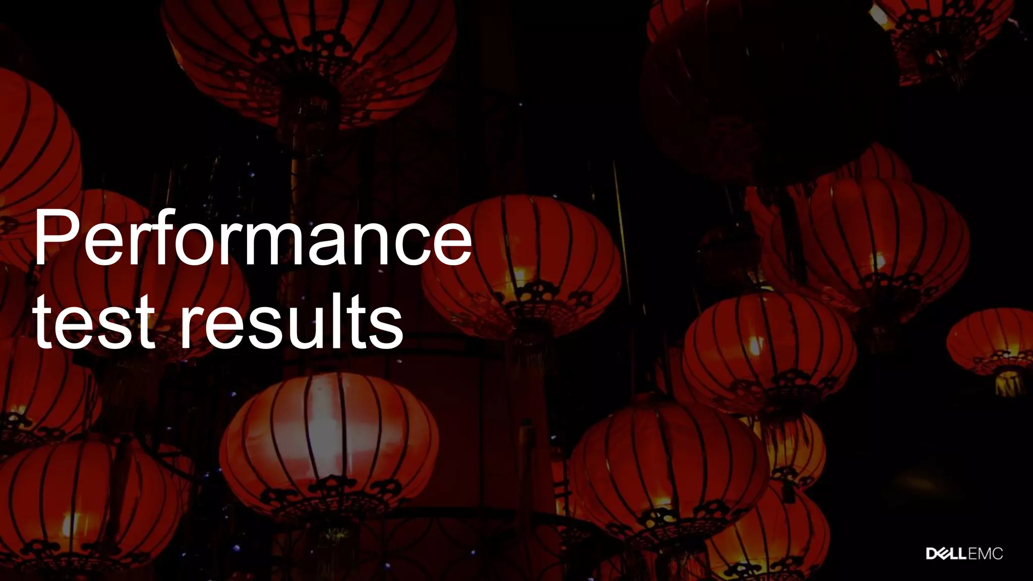 Performance
test results
 