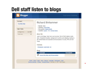 Dell Ideastorm - Community involvement