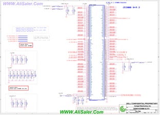 WWW.AliSaler.Com
5
5
4
4
3
3
2
2
1
1
D D
C C
B B
A A
DDR_B_MA7
DDR_B_D22
DDR_B_D19
DDR_B_D20
DDR_B_D62
DDR_B_D59
DDR_CS3_DIMMB#
DDR_B_BS0
DDR_B_D27
DDR_B_D8
DDR_B_D52
M_ODT2
DDR_B_MA14
DDR_B_D57
DDR_B_DQS6
DDR_B_D43
DDR_B_DQS4
DDR_B_BS2
DDR_B_DQS#2
DDR3_DRAMRST#_R
DDR_B_D37
DDR_B_D36
DDR_B_MA6
DDR_B_D23
DDR_B_D21
DDR_B_D41
DDR_B_MA3
DDR_B_D24
DDR_B_D63
DDR_B_D44
DDR_B_DQS#3
DDR_B_D40
DDR_CKE2_DIMMB
DDR_B_D5
DDR_B_DQS1
DDR_B_D9
DDR_B_D54
DDR_B_D53
DDR_B_D46
DDR_CKE3_DIMMB
DDR_B_D50
DDR_B_D48
DDR_B_D14
DDR_B_D61
DDR_B_MA4
DDR_B_MA1
DDR_B_D45
DDR_B_D38
DDR_B_BS1
DDR_B_DQS3
DDR_B_WE#
DDR_B_D7
DDR_B_D6
DDR_B_D10
DDR_B_DQS#1
DDR_B_D55
DDR_B_D47
M_ODT3
DDR_B_D49
DDR_B_MA12
DDR_B_D15
DDR_B_D2
DDR_B_D0
M_CLK_DDR3
DDR_B_D28
DDR_B_DQS2
DDR_B_D4
DDR_B_RAS#
DDR_B_D34
DDR_B_D32
DDR_B_CAS#
DDR_B_D11
DDR_B_DQS#6
DDR_B_MA8
DDR_B_D25
DDR_B_D1
DDR_B_DQS7
DDR_B_DQS#7
M_CLK_DDR#3
DDR_B_MA2
DDR_B_MA15
DDR_B_D29
DDR_B_DQS#5
DDR_B_MA11
DDR_B_D30
DDR_B_D51
DDR_B_D35
DDR_B_D33
M_CLK_DDR2
DDR_B_D12
DDR_B_DQS#0
DDR_B_D16
DDR_B_D60
DDR_B_MA5
DDR_B_D18
DDR_B_D39
DDR_B_MA0
DDR_B_D58
DDR_B_MA10
DDR_B_D26
DDR_B_D3
DDR_B_DQS5
DDR_CS2_DIMMB#
DDR_B_D31
DDR_B_D56
DDR_B_D42
DDR_B_DQS#4
DDR_B_MA13
M_CLK_DDR#2
DDR_B_MA9
DDR_B_D17
DDR_B_D13
DDR_B_DQS0
+1.5V_MEM
+0.75V_DDR_VTT
+3.3V_RUN
+3.3V_RUN
+1.5V_MEM
+0.75V_DDR_VTT
+1.5V_MEM
+DIMM2_VREF_CA
+1.5V_MEM
+0.75V_DDR_VTT
+DIMM2_VREF_DQ
+V_DDR_REFB_M3
+V_DDR_REF
+V_DDR_REF
DDR_B_D[0..63]
<8>
DDR_B_DQS[0..7]
<8>
DDR_B_MA[0..15]
<8>
DDR_B_DQS#[0..7]
<8>
DDR_B_CAS#
<8>
DDR_CKE3_DIMMB <8>
DDR_B_WE#
<8>
DDR_CKE2_DIMMB
<8>
DDR_B_BS0
<8> DDR_B_RAS# <8>
DDR_B_BS1 <8>
DDR_B_BS2
<8>
M_ODT2 <8>
DDR_CS3_DIMMB#
<8>
DDR_CS2_DIMMB# <8>
M_CLK_DDR3 <8>
M_CLK_DDR#3 <8>
M_ODT3 <8>
M_CLK_DDR2
<8>
M_CLK_DDR#2
<8>
DDR3_DRAMRST#_R <12>
DDR_XDP_WAN_SMBCLK <7,12,14,15,27,34>
DDR_XDP_WAN_SMBDAT <7,12,14,15,27,34>
Title
Size Document Number Rev
Date: Sheet of
LA-7781 1.0
DDRIII-SODIMM SLOT2
13 61
Friday, February 24, 2012
Compal Electronics, Inc.
Title
Size Document Number Rev
Date: Sheet of
LA-7781 1.0
DDRIII-SODIMM SLOT2
13 61
Friday, February 24, 2012
Compal Electronics, Inc.
Title
Size Document Number Rev
Date: Sheet of
LA-7781 1.0
DDRIII-SODIMM SLOT2
13 61
Friday, February 24, 2012
Compal Electronics, Inc.
DELL CONFIDENTIAL/PROPRIETARY
PROPRIETARY NOTE: THIS SHEET OF ENGINEERING DRAWING AND SPECIFICATIONS CONTAINS CONFIDENTIAL
TRADE SECRET AND OTHER PROPRIETARY INFORMATION OF DELL INC. ("DELL") THIS DOCUMENT MAY NOT
BE TRANSFERRED OR COPIED WITHOUT THE EXPRESS WRITTEN AUTHORIZATION OF DELL. IN ADDITION,
NEITHER THIS SHEET NOR THE INFORMATION IT CONTAINS WAY BE USED BY OR DISCLOSED TO ANY THIRD
PARTY WITHOUT DELL'S EXPRESS WRITTEN CONSENT.
Layout Note:
Place near JDIMM2
Layout Note:
Place near JDIMM2.203,204
JDIMMB H=9.2
All VREF traces should
have 10 mil trace width
2-3A to 1 DIMMs/channel
Populate RD4, De-Populate RD8 for Intel DDR3
VREFDQ multiple methods M1
Populate RD8, De-Populate RD4 for Intel DDR3
VREFDQ multiple methods M3
RD15 0_0402_5%~D
@ RD15 0_0402_5%~D
@
1
2
CD32
10U_0603_6.3V6M~D
CD32
10U_0603_6.3V6M~D
1
2
+
CD36
330U_SX_2VY~D
+
CD36
330U_SX_2VY~D
1
2
CD23
2.2U_0402_6.3V6M
CD23
2.2U_0402_6.3V6M
1
2
CD35
10U_0603_6.3V6M~D
@
CD35
10U_0603_6.3V6M~D
@
1
2
CD27
1U_0402_6.3V6K~D
CD27
1U_0402_6.3V6K~D
1
2
RD4 0_0402_5%~D
@ RD4 0_0402_5%~D
@
1 2
CD29
10U_0603_6.3V6M~D
CD29
10U_0603_6.3V6M~D
1
2
CD37
2.2U_0402_6.3V6M
CD37
2.2U_0402_6.3V6M
1
2
CD30
10U_0603_6.3V6M~D
CD30
10U_0603_6.3V6M~D
1
2
RD8 0_0402_5%~D
@ RD8 0_0402_5%~D
@
1 2
CD28
1U_0402_6.3V6K~D
CD28
1U_0402_6.3V6K~D
1
2
CD40
1U_0402_6.3V6K~D
CD40
1U_0402_6.3V6K~D
1
2
CD41
1U_0402_6.3V6K~D
CD41
1U_0402_6.3V6K~D
1
2
CD44
2.2U_0402_6.3V6M
CD44
2.2U_0402_6.3V6M
1
2
CD34
10U_0603_6.3V6M~D
CD34
10U_0603_6.3V6M~D
1
2
CD39
1U_0402_6.3V6K~D
CD39
1U_0402_6.3V6K~D
1
2
CD33
10U_0603_6.3V6M~D
CD33
10U_0603_6.3V6M~D
1
2
RD5 10K_0402_5%~D
RD5 10K_0402_5%~D
1
2
CD38
0.1U_0402_25V6K~D
CD38
0.1U_0402_25V6K~D
1
2
CD43
0.1U_0402_25V6K~D
CD43
0.1U_0402_25V6K~D
1
2
CD24
0.1U_0402_25V6K~D
CD24
0.1U_0402_25V6K~D
1
2
CD25
1U_0402_6.3V6K~D
CD25
1U_0402_6.3V6K~D
1
2
RD6
10K_0402_5%~D
RD6
10K_0402_5%~D
1
2
CD42
1U_0402_6.3V6K~D
CD42
1U_0402_6.3V6K~D
1
2
CD31
10U_0603_6.3V6M~D
CD31
10U_0603_6.3V6M~D
1
2
CD26
1U_0402_6.3V6K~D
CD26
1U_0402_6.3V6K~D
1
2
JDIMM2
TYCO_2-2013310-2~D
CONN@
JDIMM2
TYCO_2-2013310-2~D
CONN@
VREF_DQ
1
VSS
3
DQ0
5
DQ1
7
VSS
9
DM0
11
VSS
13
DQ2
15
DQ3
17
VSS
19
DQ8
21
DQ9
23
VSS
25
DQS1#
27
DQS1
29
VSS
31
DQ10
33
DQ11
35
VSS
37
DQ16
39
DQ17
41
VSS
43
DQS2#
45
DQS2
47
VSS
49
DQ18
51
DQ19
53
VSS
55
DQ24
57
DQ25
59
VSS
61
DM3
63
VSS
65
DQ26
67
DQ27
69
VSS
71
CKE0
73
VDD
75
NC
77
BA2
79
VDD
81
A12/BC#
83
A9
85
VDD
87
A8
89
A5
91
VDD
93
A3
95
A1
97
VDD
99
CK0
101
CK0#
103
VDD
105
A10/AP
107
BA0
109
VDD
111
WE#
113
CAS#
115
VDD
117
A13
119
S1#
121
VDD
123
TEST
125
VSS
127
DQ32
129
DQ33
131
VSS
133
DQS4#
135
DQS4
137
VSS
139
DQ34
141
DQ35
143
VSS 2
DQ4 4
DQ5 6
VSS 8
DQS0# 10
DQS0 12
VSS 14
DQ6 16
DQ7 18
VSS 20
DQ12 22
DQ13 24
VSS 26
DM1 28
RESET# 30
VSS 32
DQ14 34
DQ15 36
VSS 38
DQ20 40
DQ21 42
VSS 44
DM2 46
VSS 48
DQ22 50
DQ23 52
VSS 54
DQ28 56
DQ29 58
VSS 60
DQS3# 62
DQS3 64
VSS 66
DQ30 68
DQ31 70
VSS 72
CKE1 74
VDD 76
A15 78
A14 80
VDD 82
A11 84
A7 86
VDD 88
A6 90
A4 92
VDD 94
A2 96
A0 98
VDD 100
CK1 102
CK1# 104
VDD 106
BA1 108
RAS# 110
VDD 112
S0# 114
ODT0 116
VDD 118
ODT1 120
NC 122
VDD 124
VREF_CA 126
VSS 128
DQ36 130
DQ37 132
VSS 134
DM4 136
VSS 138
DQ38 140
DQ39 142
VSS 144
VSS
145
DQ40
147
DQ41
149
VSS
151
DM5
153
VSS
155
DQ42
157
DQ43
159
VSS
161
DQ48
163
DQ49
165
VSS
167
DQS6#
169
DQS6
171
VSS
173
DQ50
175
DQ51
177
VSS
179
DQ56
181
DQ57
183
VSS
185
DM7
187
VSS
189
DQ58
191
DQ59
193
VSS
195
SA0
197
VDDSPD
199
DQ44
146
DQ45
148
VSS
150
DQS5#
152
DQS5
154
VSS
156
DQ46
158
DQ47
160
VSS
162
DQ52
164
DQ53
166
VSS
168
DM6
170
VSS
172
DQ54
174
DQ55
176
VSS
178
DQ60
180
DQ61
182
VSS
184
DQS7#
186
DQS7
188
VSS
190
DQ62
192
DQ63
194
VSS
196
EVENT#
198
SDA
200
SA1
201
SCL
202
VTT
203
VTT
204
GND1
205
GND2
206
WWW.AliSaler.Com
 