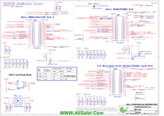 WWW.AliSaler.Com
5
5
4
4
3
3
2
2
1
1
D D
C C
B B
A A
UIM_VPP
UIM_DATA
UIM_RESET
UIM_CLK
USBP5-
USBP5+
CLK_PCIE_MINI1#
CLK_PCIE_MINI1
MINI1CLK_REQ#
PCIE_PRX_WANTX_N1
PCIE_PRX_WANTX_P1
USBP4-
USBP4+
PCIE_MCARD1_DET#
WLAN_LED#
PCIE_PRX_WLANTX_P2
PCIE_PRX_WLANTX_N2
WLAN_RADIO_DIS#_R
PCH_PLTRST#_EC
PCIE_WAKE#
COEX2_WLAN_ACTIVE
WLAN_RADIO_DIS#_R
COEX2_WLAN_ACTIVE
UIM_DATA
UIM_CLK
UIM_RESET
UIM_VPP
WIMAX_LED#
UIM_RESET
UIM_CLK
UIM_VPP
PCIE_MCARD1_DET#
PCIE_MCARD1_DET#
COEX1_BT_ACTIVE
LED_WWAN_OUT#
LED_WWAN_OUT#
USBP8-
USBP8+
PCH_PLTRST#_EC
PCIE_MCARD3_DET#
CLK_PCIE_MINI3#
CLK_PCIE_MINI3
MINI3CLK_REQ#
PCIE_PRX_WPANTX_N5
PCIE_PRX_WPANTX_P5
COEX2_WLAN_ACTIVE
PCIE_WAKE#
UIM_DATA
PCIE_MCARD2_DET#
USB_MCARD2_DET#
USB_MCARD2_DET#
PCIE_MCARD1_DET#
USB_MCARD1_DET#
USB_MCARD1_DET#
USB_MCARD1_DET#
USB_MCARD2_DET#
WWAN_SMBCLK
WWAN_SMBDAT
WWAN_SMBCLK
WWAN_SMBDAT
MSDATA
MSDATA
USB_MCARD3_DET# PCIE_MCARD3_DET#
USB_MCARD3_DET#
USB_MCARD3_DET#
LED_WWAN_OUT#
WIMAX_LED#
WLAN_LED#
WIRELESS_LED#
WIRELESS_LED#
PCIE_PTX_WANRX_N1_C
PCIE_PTX_WANRX_P1_C
PCIE_PTX_WLANRX_N2_C
PCIE_PTX_WLANRX_P2_C
PCIE_PTX_WPANRX_N5_C
PCIE_PTX_WPANRX_P5_C
PCIE_MCARD2_DET#_R
PCIE_WAKE#
LPC_LAD1
LPC_LFRAME#
LPC_LAD0
LPC_LAD3
LPC_LAD2
PCH_PLTRST#_EC
PCLK_80H
+1.5V_RUN
+3.3V_PCIE_WWAN
+1.5V_RUN
+SIM_PWR
+3.3V_PCIE_WWAN
+3.3V_PCIE_WWAN
+3.3V_WLAN
+1.5V_RUN
+3.3V_WLAN
+3.3V_WLAN
+1.5V_RUN
+SIM_PWR
+SIM_PWR
+3.3V_RUN
+3.3V_ALW_PCH
+3.3V_PCIE_FLASH
+3.3V_PCIE_FLASH
+1.5V_RUN
+3.3V_PCIE_FLASH
+1.5V_RUN
+3.3V_RUN
+3.3V_RUN
+3.3V_PCIE_WWAN
+3.3V_ALW_PCH
+3.3V_PCIE_WWAN
+3.3V_WLAN
PCIE_PRX_WANTX_N1
<15>
PCIE_PRX_WANTX_P1
<15>
CLK_PCIE_MINI1
<15>
CLK_PCIE_MINI1#
<15>
MINI1CLK_REQ#
<15>
WWAN_RADIO_DIS# <39>
PCIE_MCARD2_DET#
<17>
PCH_PLTRST#_EC <17,32,35,39,40>
PCIE_MCARD1_DET#
<18>
PCIE_PRX_WLANTX_P2
<15>
PCIE_PRX_WLANTX_N2
<15>
MINI2CLK_REQ#
<15>
WLAN_RADIO_DIS#
<39>
PCH_CL_RST1#
<15>
PCH_CL_DATA1
<15>
HOST_DEBUG_TX <40>
HOST_DEBUG_RX
<40>
MSCLK
<40>
MSDATA <40>
PCIE_MCARD3_DET#
<18>
MINI3CLK_REQ#
<15>
CLK_PCIE_MINI3#
<15>
CLK_PCIE_MINI3
<15>
COEX2_WLAN_ACTIVE
<41>
COEX1_BT_ACTIVE
<41>
USB_MCARD2_DET# <18>
USB_MCARD1_DET# <14,18>
USBP4+ <17>
USBP4- <17>
USBP8- <17>
USBP8+ <17>
PCIE_PRX_WPANTX_P5
<15>
PCIE_PRX_WPANTX_N5
<15>
PCIE_WAKE#
<28,35,40>
USBP5- <17>
USBP5+ <17>
CLK_PCIE_MINI2#
<15>
CLK_PCIE_MINI2
<15>
PCH_CL_CLK1
<15>
DDR_XDP_WAN_SMBDAT
<7,12,13,14,15,27>
DDR_XDP_WAN_SMBCLK
<7,12,13,14,15,27>
WIRELESS_LED# <39,43>
PCIE_PTX_WANRX_N1
<15>
PCIE_PTX_WANRX_P1
<15>
PCIE_PTX_WLANRX_P2
<15>
PCIE_PTX_WLANRX_N2
<15>
PCIE_PTX_WPANRX_N5
<15>
PCIE_PTX_WPANRX_P5
<15>
PCIE_WAKE#
<28,35,40>
HW_GPS_DISABLE2#
<39>
LPC_LAD1 <14,32,39,40>
LPC_LFRAME# <14,32,39,40>
LPC_LAD0 <14,32,39,40>
LPC_LAD3 <14,32,39,40>
LPC_LAD2 <14,32,39,40>
PCLK_80H
<15>
Title
Size Document Number Rev
Date: Sheet of
LA-7781 1.0
Mini Card
34 61
Friday, February 24, 2012
Compal Electronics, Inc.
Title
Size Document Number Rev
Date: Sheet of
LA-7781 1.0
Mini Card
34 61
Friday, February 24, 2012
Compal Electronics, Inc.
Title
Size Document Number Rev
Date: Sheet of
LA-7781 1.0
Mini Card
34 61
Friday, February 24, 2012
Compal Electronics, Inc.
DELL CONFIDENTIAL/PROPRIETARY
PROPRIETARY NOTE: THIS SHEET OF ENGINEERING DRAWING AND SPECIFICATIONS CONTAINS CONFIDENTIAL
TRADE SECRET AND OTHER PROPRIETARY INFORMATION OF DELL INC. ("DELL") THIS DOCUMENT MAY NOT
BE TRANSFERRED OR COPIED WITHOUT THE EXPRESS WRITTEN AUTHORIZATION OF DELL. IN ADDITION,
NEITHER THIS SHEET NOR THE INFORMATION IT CONTAINS WAY BE USED BY OR DISCLOSED TO ANY THIRD
PARTY WITHOUT DELL'S EXPRESS WRITTEN CONSENT.
+-9%
+3.3Vaux
+3.3V
Voltage
Tolerance
+1.5V
+-9%
+-5%
PWR
Rail
Primary Power Aux Power
Peak Normal Normal
1000 750
330
500
250
375
250 (Wake enable)
5 (Not wake enable)
NA
1/2 Minicard Pink Pather/60GHz Card H=4
Mini WLAN/WIMAX H=4
Mini WWAN/GPS/LTE H=5.2
SIM Card Push-Push
WIMAX_LED# STUDY FOR DEBUG
check
WPAN Noise
just reserve
R709 0_0402_5%~D
@ R709 0_0402_5%~D
@
1 2
JSIM1
MOLEX_475531001
CONN@
JSIM1
MOLEX_475531001
CONN@
VCC
1
RST
2
CLK
3
GND
5
VPP
6
I/O
7
NC
8
NC
4
GND
9
GND
10
C606
0.1U_0402_25V6K~D
C606
0.1U_0402_25V6K~D
1
2
C597 0.1U_0402_10V7K~D
C597 0.1U_0402_10V7K~D
1 2
R708 0_0402_5%~D
@R708 0_0402_5%~D
@
1 2
+
C615
330U_D2E_6.3VM_R25~D
+
C615
330U_D2E_6.3VM_R25~D
1
2
C628
33P_0402_50V8J~D
@
C628
33P_0402_50V8J~D
@
1
2
JMINI2
TYCO_1775861-1~D
CONN@
JMINI2
TYCO_1775861-1~D
CONN@
1
1
3
3
5
5
7
7
9
9
11
11
13
13
15
15
17
17
19
19
21
21
23
23
25
25
27
27
29
29
31
31
33
33
35
35
37
37
39
39
41
41
43
43
45
45
47
47
49
49
51
51
GND1
53
2 2
4 4
6 6
8
8
10
10
12
12
14
14
16
16
18
18
20
20
22
22
24
24
26
26
28
28
30
30
32
32
34 34
36
36
38 38
40 40
42 42
44 44
46 46
48 48
50 50
52 52
GND2 54
R705
100K_0402_5%~D
R705
100K_0402_5%~D
1
2
C595 4700P_0402_25V7K~D
C595 4700P_0402_25V7K~D
1 2
R1158 0_0402_5%~D
@R1158 0_0402_5%~D
@
1
2
C622
0.047U_0402_16V4Z~D
C622
0.047U_0402_16V4Z~D
1
2
R712 100K_0402_5%~D
@R712 100K_0402_5%~D
@
1
2
R725 0_0402_5%~D
@R725 0_0402_5%~D
@
1 2
R718
100K_0402_5%~D
R718
100K_0402_5%~D
1
2
C598 0.1U_0402_10V7K~D
C598 0.1U_0402_10V7K~D
1 2
R702 0_0402_5%~D
@ R702 0_0402_5%~D
@
1 2
C623
0.047U_0402_16V4Z~D
C623
0.047U_0402_16V4Z~D
1
2
C600
33P_0402_50V8J~D
@C600
33P_0402_50V8J~D
@
1
2
C602
0.047U_0402_16V4Z~D
C602
0.047U_0402_16V4Z~D
1
2
JMINI1
TYCO_1775861-1~D
CONN@
JMINI1
TYCO_1775861-1~D
CONN@
1
1
3
3
5
5
7
7
9
9
11
11
13
13
15
15
17
17
19
19
21
21
23
23
25
25
27
27
29
29
31
31
33
33
35
35
37
37
39
39
41
41
43
43
45
45
47
47
49
49
51
51
GND1
53
2 2
4 4
6 6
8 8
10 10
12 12
14 14
16 16
18 18
20 20
22 22
24 24
26 26
28 28
30 30
32 32
34 34
36 36
38 38
40 40
42 42
44 44
46 46
48 48
50 50
52 52
GND2 54
C596 0.1U_0402_10V7K~D
C596 0.1U_0402_10V7K~D
1 2
C626
4.7U_0603_6.3V6K~D
C626
4.7U_0603_6.3V6K~D
1
2
Q124A
DMN66D0LDW-7_SOT363-6~D
Q124A
DMN66D0LDW-7_SOT363-6~D
6
1
2
C617 0.1U_0402_10V7K~D
C617 0.1U_0402_10V7K~D
1 2
R700 0_0402_5%~D
@ R700 0_0402_5%~D
@
1 2
D31
RB751S40T1_SOD523-2~D
D31
RB751S40T1_SOD523-2~D
2
1
C619
0.047U_0402_16V4Z~D
C619
0.047U_0402_16V4Z~D
1
2
R707 0_0402_5%~D
@ R707 0_0402_5%~D
@
1 2
C630
33P_0402_50V8J~D
@C630
33P_0402_50V8J~D
@
1
2
G
D
S
Q77
SSM3K7002FU_SC70-3~D
G
D
S
Q77
SSM3K7002FU_SC70-3~D
2
1
3
C593
33P_0402_50V8J~D
C593
33P_0402_50V8J~D
1
2
R710 0_0402_5%~D
@ R710 0_0402_5%~D
@
1 2
C608
4.7U_0603_6.3V6K~D
C608
4.7U_0603_6.3V6K~D
1
2
C612
33P_0402_50V8J~D
C612
33P_0402_50V8J~D
1
2
C621
0.1U_0402_25V6K~D
@
C621
0.1U_0402_25V6K~D
@
1
2
C614
33P_0402_50V8J~D
C614
33P_0402_50V8J~D
1
2
R692 100K_0402_5%~D
R692 100K_0402_5%~D
1 2
C631
33P_0402_50V8J~D
@C631
33P_0402_50V8J~D
@
1
2
C624
0.1U_0402_25V6K~D
C624
0.1U_0402_25V6K~D
1
2
C607
0.1U_0402_25V6K~D
C607
0.1U_0402_25V6K~D
1
2
R711 100K_0402_5%~D
R711 100K_0402_5%~D
1 2
C603
0.1U_0402_25V6K~D
@
C603
0.1U_0402_25V6K~D
@
1
2
C601
0.047U_0402_16V4Z~D
C601
0.047U_0402_16V4Z~D
1
2
C610
0.047U_0402_16V4Z~D
C610
0.047U_0402_16V4Z~D
1
2
R703 0_0402_5%~D
@ R703 0_0402_5%~D
@
1
2
R704 0_0402_5%~D
@ R704 0_0402_5%~D
@
1 2
R1157 0_0402_5%~D
@R1157 0_0402_5%~D
@
1
2
C616
1U_0402_6.3V6K~D
C616
1U_0402_6.3V6K~D
1
2
C613
22U_0805_6.3V6M~D
C613
22U_0805_6.3V6M~D
1
2
R701 100K_0402_5%~D
R701 100K_0402_5%~D
1 2
Q124B
DMN66D0LDW-7_SOT363-6~D
Q124B
DMN66D0LDW-7_SOT363-6~D
3
5
4
R719
100K_0402_5%~D
R719
100K_0402_5%~D
1
2
+
C1176
330U_D2E_6.3VM_R25~D
@
+
C1176
330U_D2E_6.3VM_R25~D
@
1
2
R694 100K_0402_5%~D
R694 100K_0402_5%~D
1
2
U40
SRV05-4.TCT_SOT23-6~D
@U40
SRV05-4.TCT_SOT23-6~D
@
2
3
1
4
6
5
C599 0.1U_0402_10V7K~D
C599 0.1U_0402_10V7K~D
1 2
R693 0_0402_5%~D
@R693 0_0402_5%~D
@
1 2
C618 0.1U_0402_10V7K~D
C618 0.1U_0402_10V7K~D
1 2
C627
4700P_0402_25V7K~D
@C627
4700P_0402_25V7K~D
@
1
2
C594
0.047U_0402_16V4Z~D
C594
0.047U_0402_16V4Z~D
1
2
R698 0_0402_5%~D
@R698 0_0402_5%~D
@
1 2
R1160
2.2K_0402_5%~D
@
R1160
2.2K_0402_5%~D
@
1
2
C629
33P_0402_50V8J~D
@
C629
33P_0402_50V8J~D
@
1
2
C604
0.047U_0402_16V4Z~D
C604
0.047U_0402_16V4Z~D
1
2
R706 0_0402_5%~D
@R706 0_0402_5%~D
@
1 2
C620
0.047U_0402_16V4Z~D
C620
0.047U_0402_16V4Z~D
1
2
R697 0_0402_5%~D
@R697 0_0402_5%~D
@
1 2
R699 100K_0402_5%~D
@R699 100K_0402_5%~D
@
1 2
C605
0.047U_0402_16V4Z~D
C605
0.047U_0402_16V4Z~D
1
2
C611
0.047U_0402_16V4Z~D
C611
0.047U_0402_16V4Z~D
1
2
R1159
2.2K_0402_5%~D
@
R1159
2.2K_0402_5%~D
@
1
2
JMINI3
TYCO_1775861-1~D
CONN@
JMINI3
TYCO_1775861-1~D
CONN@
1
1
3
3
5
5
7
7
9
9
11
11
13
13
15
15
17
17
19
19
21
21
23
23
25
25
27
27
29
29
31
31
33
33
35
35
37
37
39
39
41
41
43
43
45
45
47
47
49
49
51
51
GND1
53
2
2
4
4
6
6
8
8
10 10
12 12
14 14
16 16
18 18
20 20
22 22
24 24
26 26
28 28
30 30
32 32
34 34
36 36
38 38
40 40
42 42
44 44
46 46
48 48
50 50
52 52
GND2 54
C625
0.1U_0402_25V6K~D
C625
0.1U_0402_25V6K~D
1
2
WWW.AliSaler.Com
 