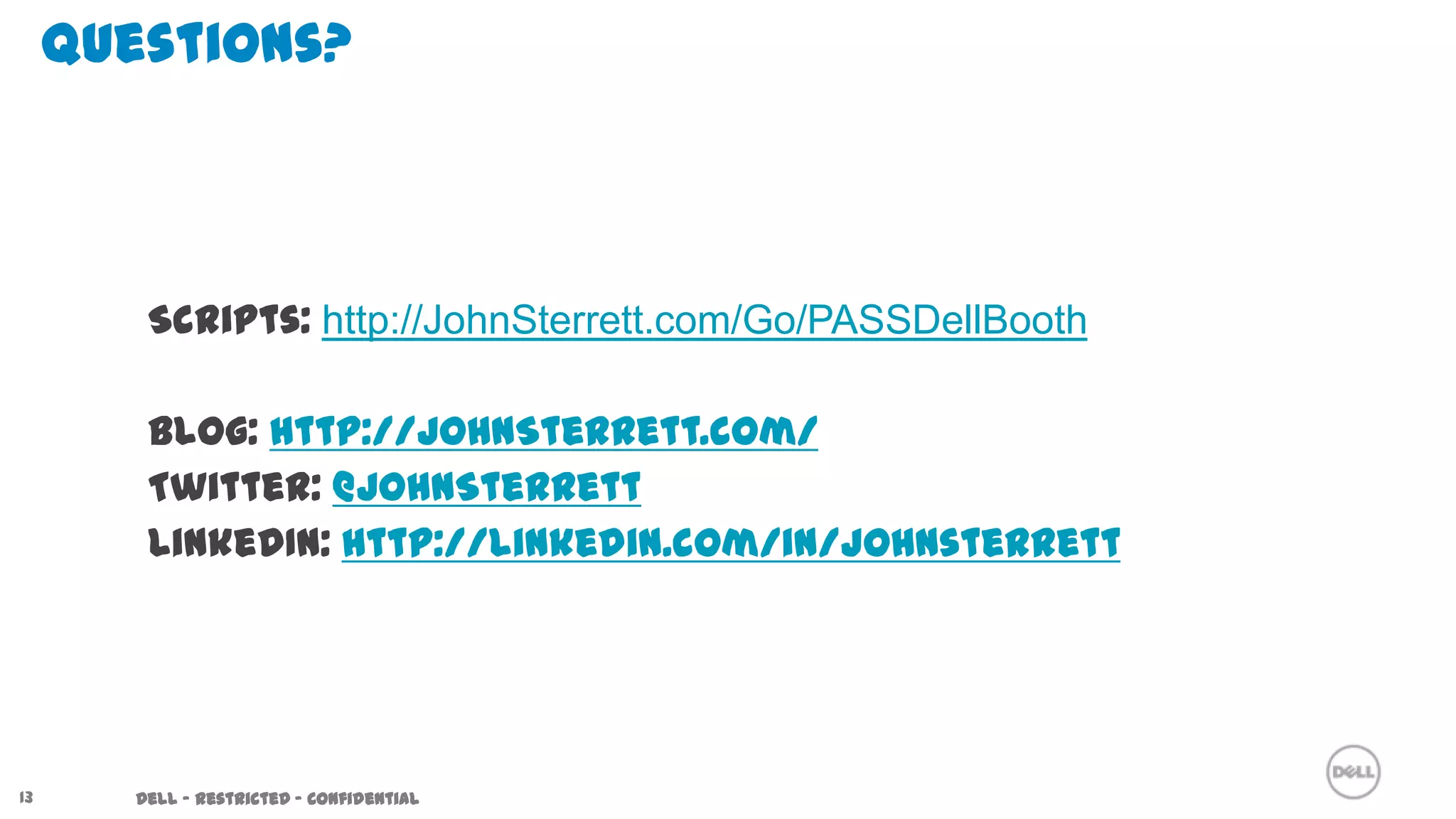 SQL Server Performance Root Cause Analysis in 10 Minutes | PPTX