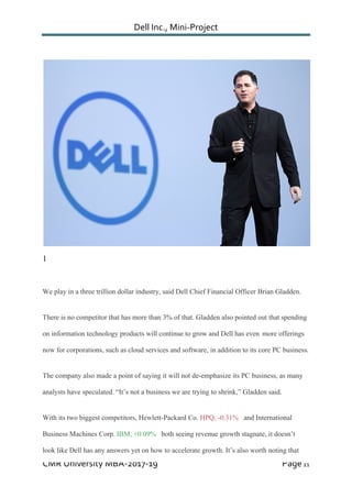 Dell Project Dell's mini project | PDF
