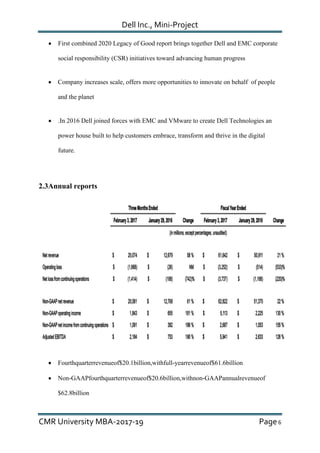 Dell's mini project | PDF