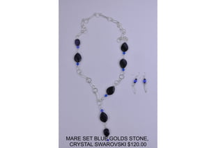 MERCURIO . ONYX , CRYSTAL ROCK COPPER CHAIN , GOLD CHAIN $160.00 