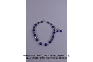 ANSER . ONYX , WOOD , PEARL (FWP) STERLING SILVER 9.25 PEDANT $180.001 