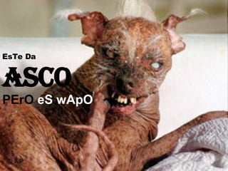 EsTe Da   AsCo   PErO  eS wApO 