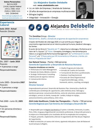Alejandro Delobelle CV Junio 2014