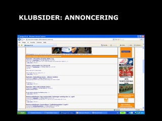 KLUBSIDER: ANNONCERING 
