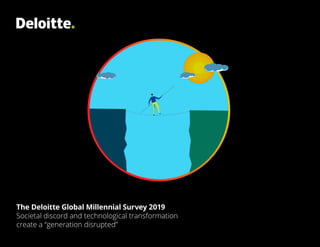 The Deloitte Global Millennial Survey 2019
Societal discord and technological transformation
create a “generation disrupted”
 
