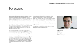 Technology Fast 50 Turkey Winners and CEO Survey 2017|A world of possibilities
1
Foreword
At Deloitte, we take great pride...