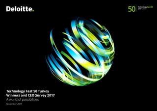 Technology Fast 50 Turkey
Winners and CEO Survey 2017
A world of possibilities 
November 2017
50
Technology Fast 50
2017 TURKEY
 