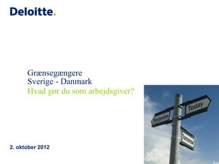 Deloitte | Grænsegængere Skat og social sikring.
