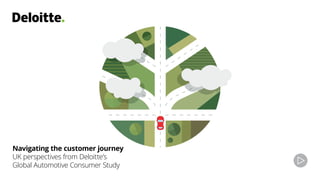 Navigating the customer journey
UK perspectives from Deloitte’s
Global Automotive Consumer Study
 
