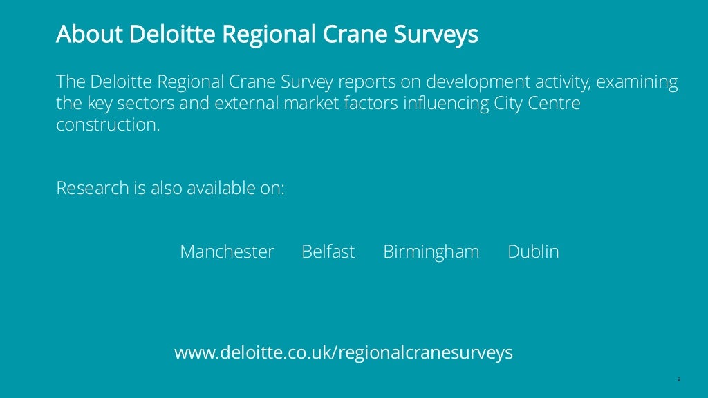 Deloitte UK Leeds Crane Survey 2018