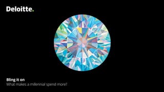 Bling it on
What makes a millennial spend more?
 