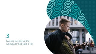 3
Factors outside of the
workplace also take a toll
 