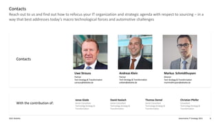 Automotive IT Strategy 2021
2021 Deloitte 8
Reach out to us and find out how to refocus your IT organization and strategic...
