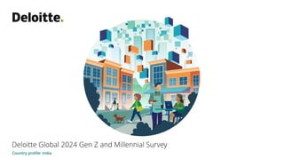 Deloitte Global 2024 Gen Z and Millennial Survey
Country profile: India
 