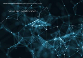 Value and collaboration
Leadership: Driving innovation and delivering impact | The Deloitte Global Chief Procurement Officer Survey 2018
 