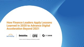 Advancing Digital Acceleration: Lessons Learned in 2020