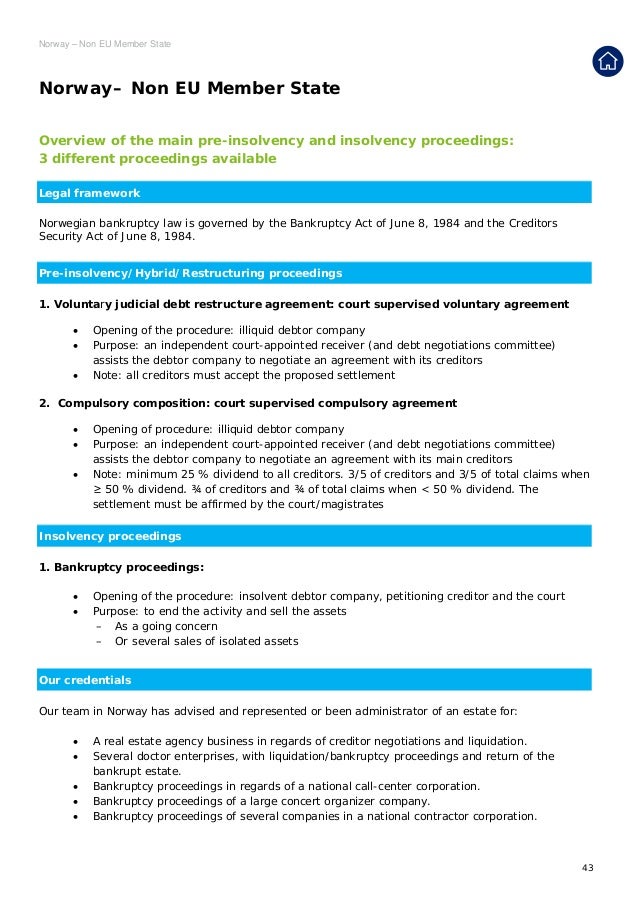 A Guide To Pre Insolvency And Insolvency Proceedings Across - 