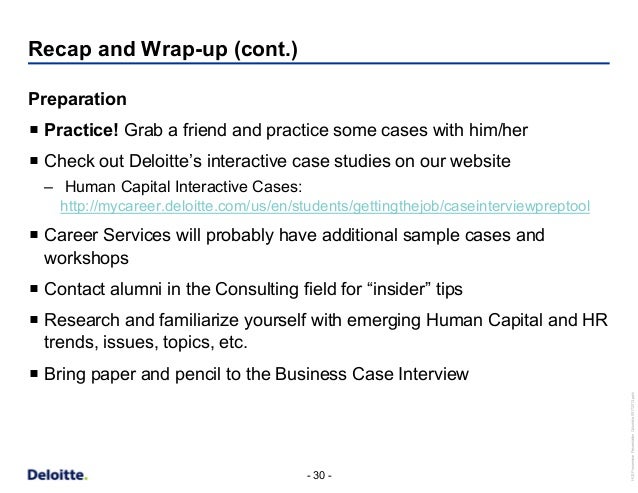 interview case study