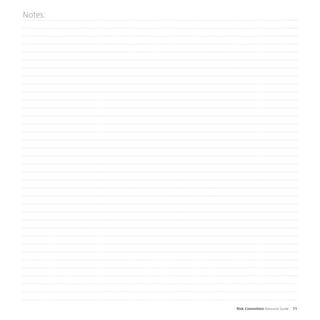 Risk Committee Resource Guide 71
Notes:
 