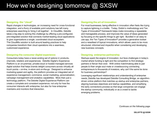 Deloitte at SXSW 2014 | PPTX