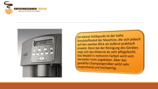 Testbericht zum DeLonghi ESAM 3500-S