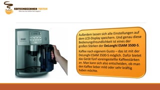 Testbericht zum DeLonghi ESAM 3500-S