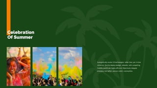 Celebration
Of Summer
Synergistically evolve 2.0 technologies rather than just in time
initiatives. Quickly deploy strategic networks with compelling.
Credibly pontificate highly efficient. Objectively integrate
emerging core before process-centric communities.
 