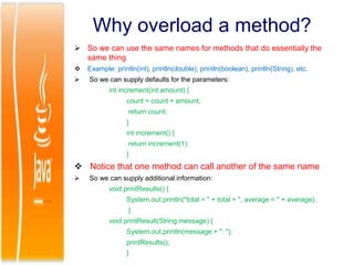 Method Overloading in Java | PPT